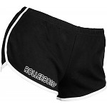 Rollerbones Woman's Booty Shorts Black/White