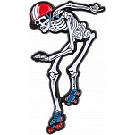 Rollerbones Derby Skeleton Lapel Pin