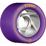 Rollerbones Turbo Wheel Clear Aluminum Hub 62mm 101a 8pk Purple