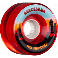 Rollerbones Outdoor Barcelona Wheel 65mm 80a 8pk Red