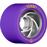 Rollerbones Turbo Wheel Clear Aluminum Hub 62mm 101a 8pk Purple