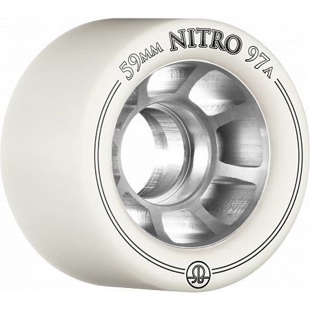 Rollerbones Nitro Wheel 59mm x 97a 8pk White « RollerBones