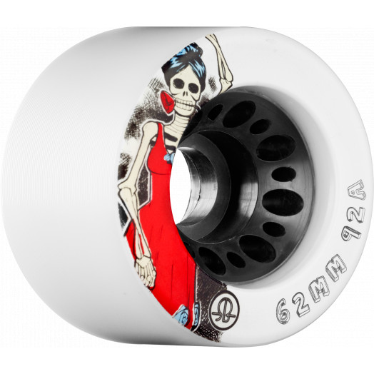 Rollerbones Day of the Dead Speed wheel 62mm x 92a White 4 Pk