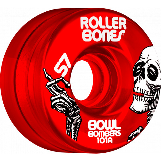 Rollerbones Bowl Bombers Wheels 57mm 101A 8pk Red