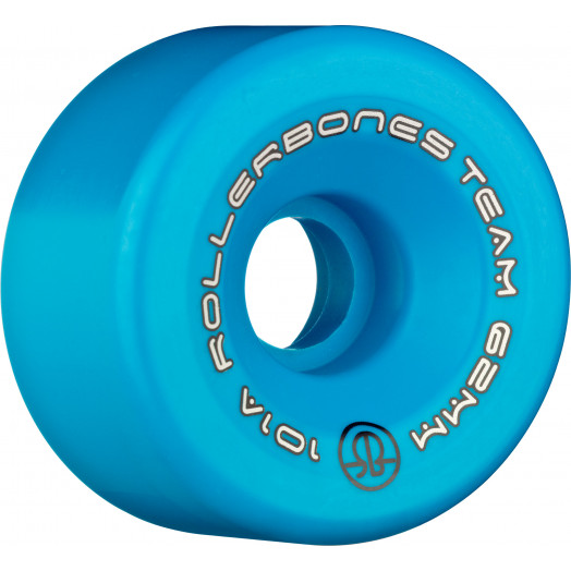 Rollerbones Team Logo 62mm 101A 8pk Blue