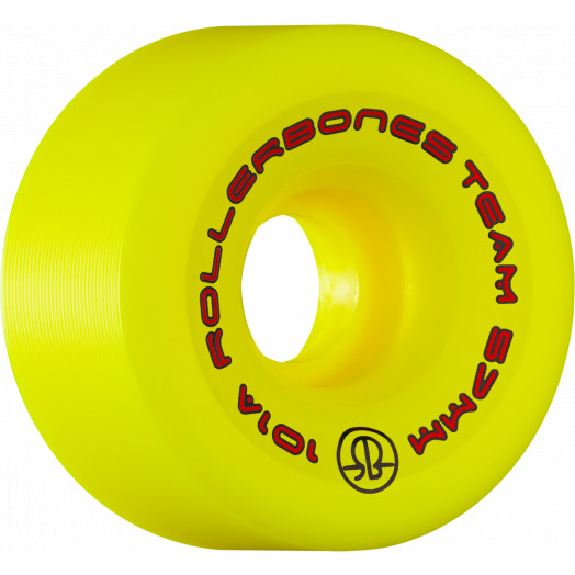 Rollerbones Team Logo 57mm 101A 8pk Yellow