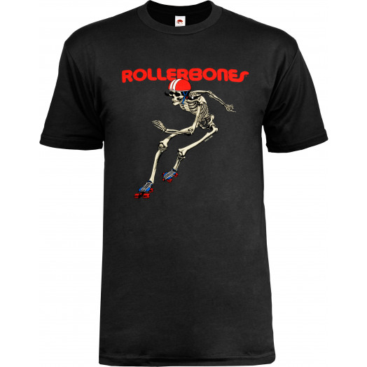 Rollerbones Men's Derby T-shirt Black