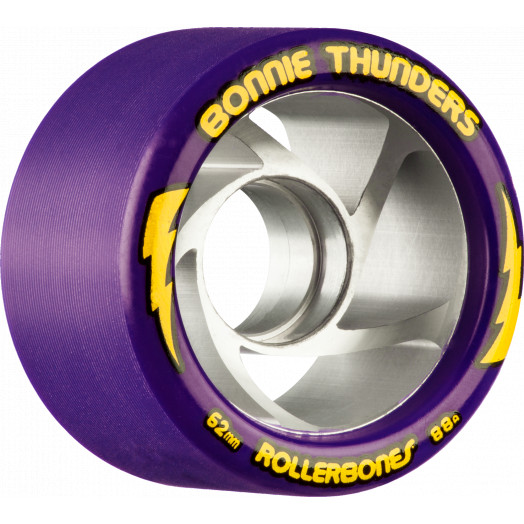Rollerbones Turbo Bonnie Thunders Signature Rollerskate Wheel 62mm 88A Purple 8pk