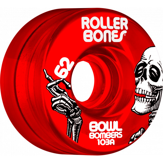 Rollerbones Bowl Bombers Wheels 62mm 103A 8pk Red
