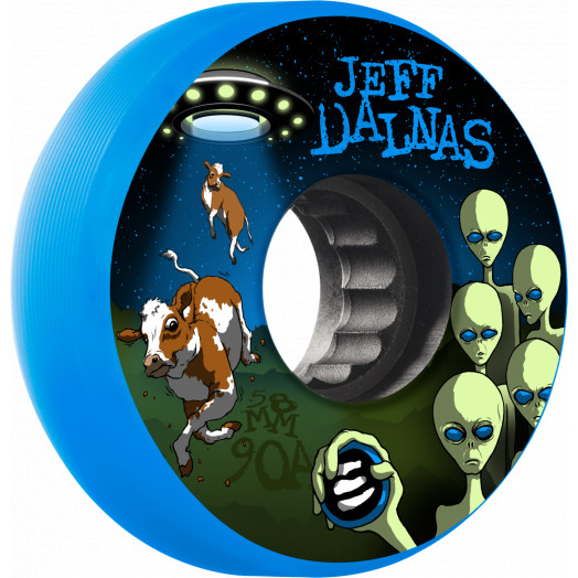 Eulogy Wheels Jeff Dalnas Alien signature wheels 58mm x 90a Blue 4pk.
